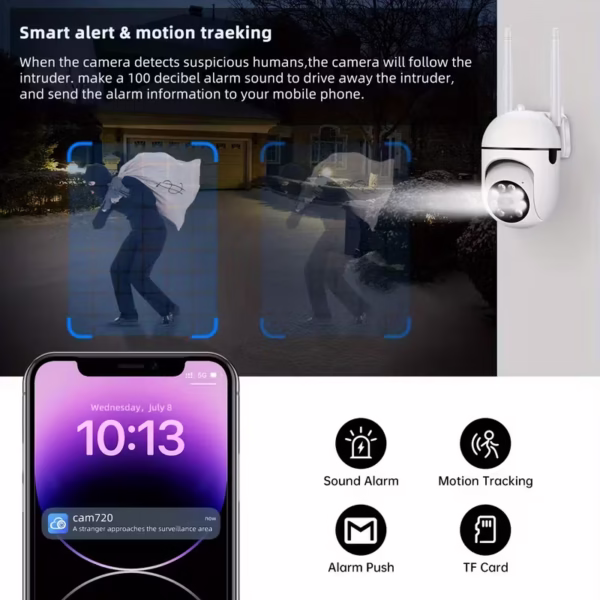 WiFi Smart Camera – Home and Office Security, Phone Control - Image 3