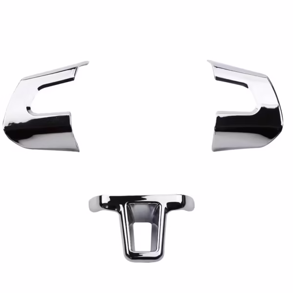Chrome ABS Steering Wheel Trim – Compatible with Volkswagen Golf 6 - Image 2