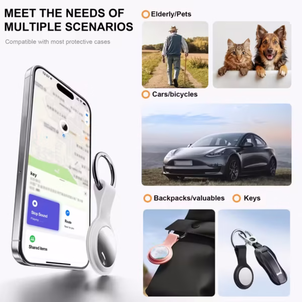Apple AirTag Compatible Smart Tracker – Precision Find for Car & Personal Items - Image 2