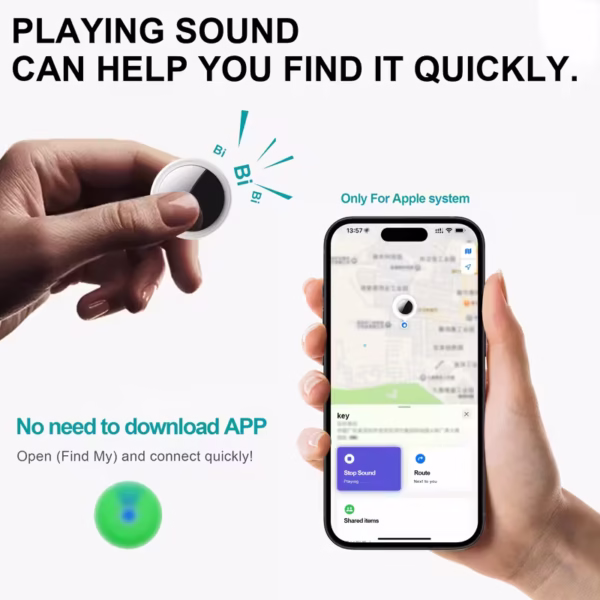 Apple AirTag Compatible Smart Tracker – Precision Find for Car & Personal Items - Image 4